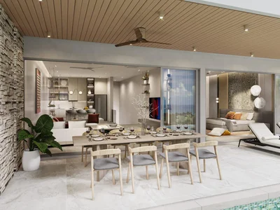Complexe résidentiel New complex of villas with swimming pool, spa areas and panoramic views, 1 minute from Lamai Beach, Samui, Thailand