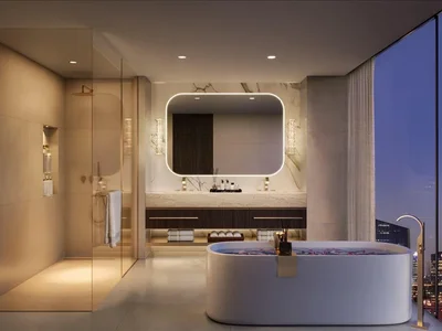 Residential complex New high-rise residential complex Trump Int Hotel & Tower with a private club, restaurants and a roof-top infinity pool, Al Wasl, Dubai