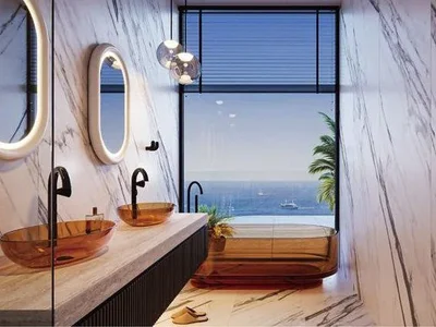 Residential complex Penthouses in the new waterfront residence Villa del Divos with swimming pools and a beach club, Dubai Islands, Dubai, UAE