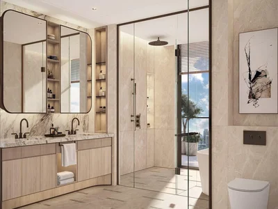 Complexe résidentiel Penthouse in the new high-rise Atelis project with pools, gardens and a direct access to the promenade, Dubai Design District, Dubai, UAE