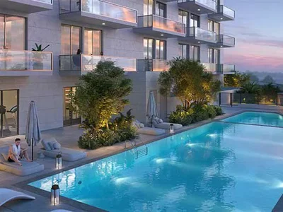 Wohnanlage Residential complex with furnished apartments and sports fields, next to Sheikh Zayed Road, Downtown Jabel Ali, Dubai, UAE