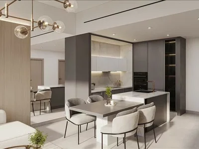 Complejo residencial New complex of furnished apartments Fairway Residences with swimming pools and views of the golf course, Dubai Sports City, Dubai, UAE