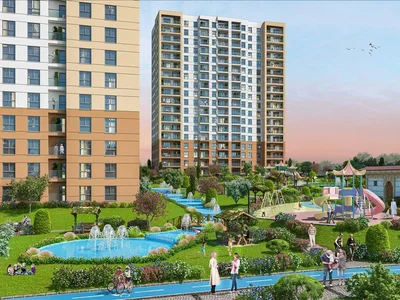Residential complex New residence with a swimming pool, green areas and a tennis court, Istanbul, Turkey