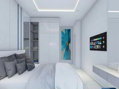 Zespół mieszkaniowy New residence with swimming pools, an aquapark and a private beach at 580 meters from the sea, Alanya, Turkey