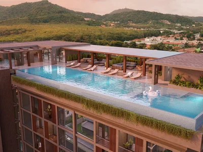 Residential complex Luxury residence with a swimming pool, a restaurant and panoramic views in a prestigious residence, Phuket, Thailand