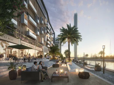 Complejo residencial Azizi Riviera I — residential complex by Azizi Developments with a view of the promenade in Meydan One, Dubai