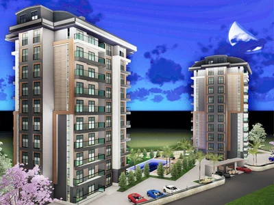 Residential quarter Chic Flats in a Complex with social facilities in Avsallar Alanya