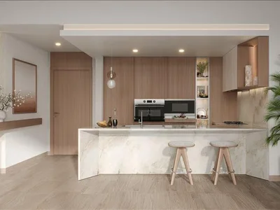 Wohnanlage New Belgrove Residence with swimming pools and parks close to Burj Khalifa and the international airport, Nad Al Sheba 1, Dubai, UAE