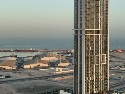 Residential complex New beachfront residence Anwa Aria with a swimming pool and a panoramic view close to Jumeirah Beach, Maritime City, Dubai, UAE