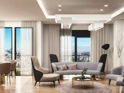 Zespół mieszkaniowy Apartments in a residential complex with a pool and a view of the Golden Horn Bay, Istanbul, Turkey
