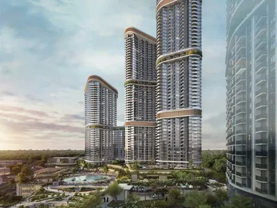 Wohnanlage New high-rise residence Skyscape Avenue with a swimming pool and gyms close to golf courses, Nad Al Sheba 1, Dubai, UAE