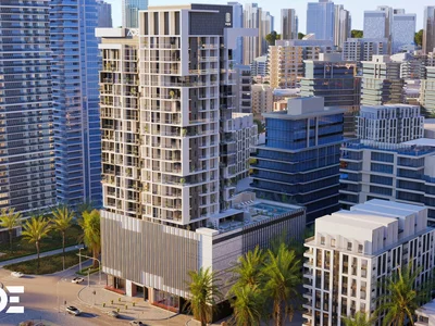 Residential complex Modern residential complex Greygate Residences with a pool and other amenities in Jumeirah Village Circle, Dubai, UAE