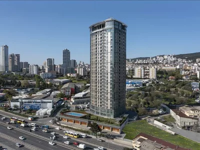 Residential complex High-rise residence with a swimming pool and working areas in the heart of Istanbul, Turkey