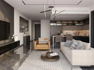 Zespół mieszkaniowy New residence Jardin Astral with a swimming pool, a co-working area and lounge areas, Jumeirah Garden city, Dubai, UAE