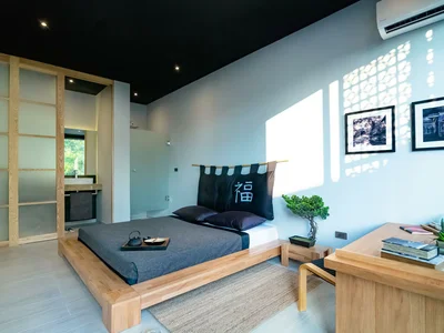Zespół mieszkaniowy Modern apartments and villas with swimming pools and Japanese Zen garden, Bang Tao, Phuket, Thailand