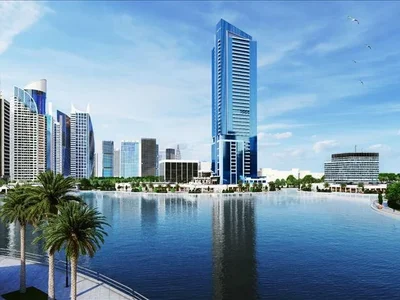 Wohnanlage New high-rise residence Me Do Re 2 with swimming pools close to a golf club and a British school, in JLT, Dubai, UAE