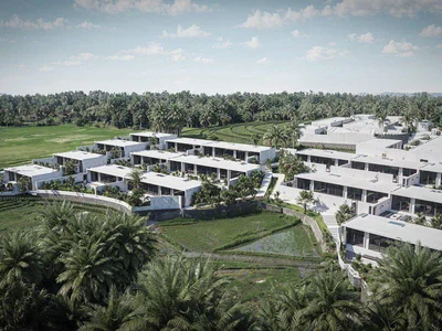 Complexe résidentiel Complex of villas with swimming pools close to the beach, Bali, Indonesia