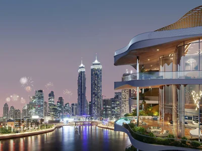 Zespół mieszkaniowy New residence One Canal with a swimming pool and a spa center, Canal Front, Dubai, UAE
