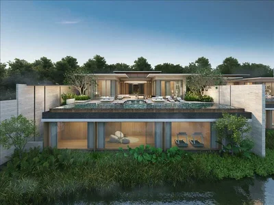 Zespół mieszkaniowy Complex of villas with swimming pools and a view of the lagoon, Bang Tao, Phuket, Thailand
