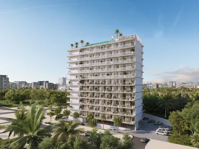 Zespół mieszkaniowy New complex of furnished apartments Cove Edition 5 with a swimming pool, picturesque views and a clubhouse, Dubailand Residence Complex, Dubai