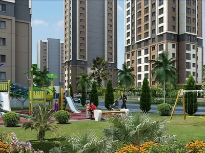 Residential complex New residence with a swimming pool and panoramic views near the coast, Istanbul, Turkey
