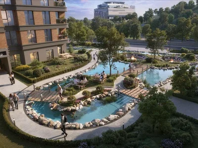 Zespół mieszkaniowy New residence with swimming pools, gardens and spa close to TEM highway and parks, Istanbul, Turkey
