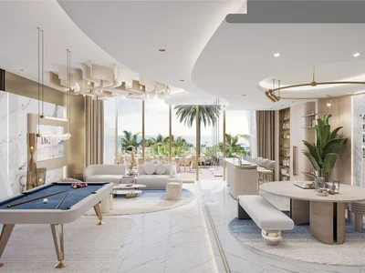 Zespół mieszkaniowy Penthouse in the new residence Beach Walk 4 with a swimming pool, panoramic views and an access to the beach, Dubai Islands, Dubai, UAE