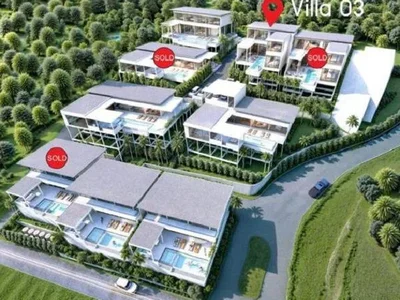 Complejo residencial Complex of villas with swimming pools and sea views near the beach, Samui, Thailand