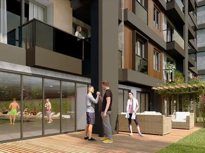 Residential complex New residence with a swimming pool and an underground parking, Istanbul, Turkey