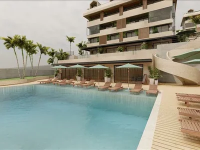 Residential complex New residence with swimming pools and an underground parking close to the city center, Fethiye, Turkey