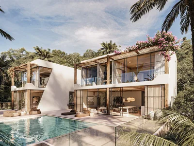 Zespół mieszkaniowy Complex of stylish villas with swimming pools and a view of the sea, Samui, Thailand