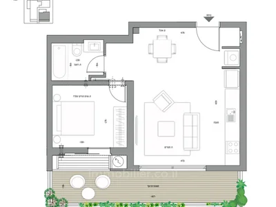 Dzielnica mieszkaniowa Immeuble neuf 2p terrasse parking