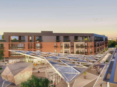 Zespół mieszkaniowy New residence with a shopping mall and green areas close to a beach and a highway, Zeytinburnu, Istanbul, Turkey