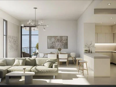 Zespół mieszkaniowy New Aria Heights Residence with swimming pools and restaurants in the prestigious area of JVC, Dubai, UAE