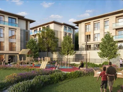 Zespół mieszkaniowy New residential complex with a swimming pool, gardens and parks, Istanbul, Turkey