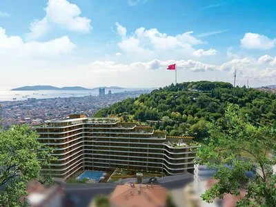 Жилой комплекс Апартаменты с панорамным видом на море и лес в Стамбуле