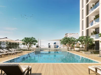 Complejo residencial New residence Central with swimming pools and a lounge area near a highway and a metro station, Jebel Ali Village, Dubai, UAE