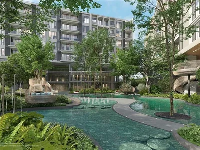 Complejo residencial New beachfront residence with swimming pools, lagoons and gardens, Pattaya, Thailand