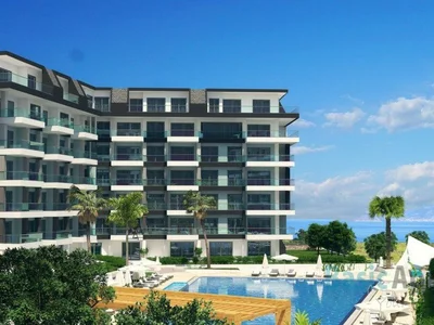 Dzielnica mieszkaniowa Contemporary seafront apartment in Alanya