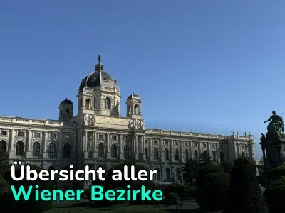 Wo wohnen in Wien: vergleichende Analyse von Flächen und Immobilienpreisen