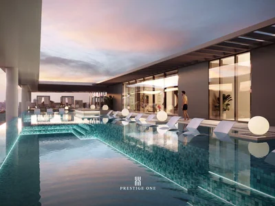 Жилой комплекс Новая высотная резиденция The Place рядом с гольф-клубами, Dubai Sports City, Дубай, ОАЭ