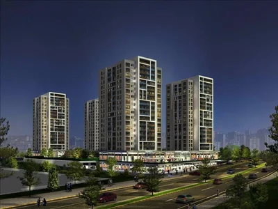 Residential complex Residence with a swimming pool and an underground parking close to the highway, Istanbul, Turkey