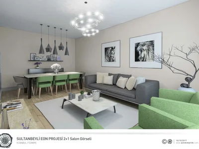 Complejo residencial Residence with around-the-clock security and a shopping mall close to the metro station, Istanbul, Turkey