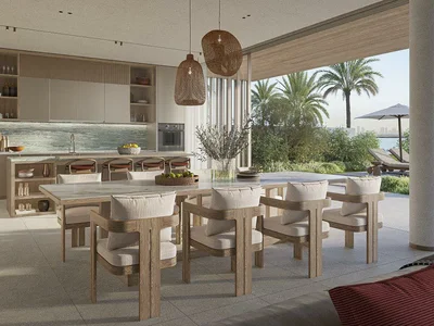 Complexe résidentiel New waterfront complex of villas and townhouses Bay Villas with a beach and a yacht marina, Dubai Islands, Dubai, UAE