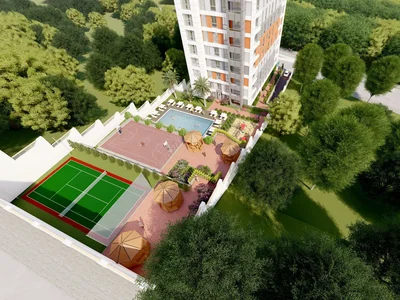 Wohnanlage Residence with a swimming pool and a tennis court, Istanbul, Turkey