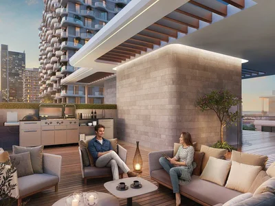 Residential complex New Takaya Residence with swimming pools and a so-working area near the autodrome, Motor City, Dubai, UAE