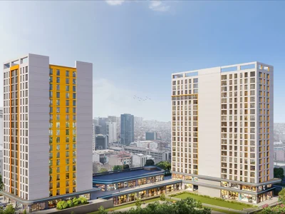 Residential complex Luxury and modern residence with a swimming pool and a conference room in a prestigious business area, Istanbul, Turkey