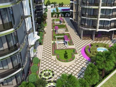 Zespół mieszkaniowy Residential complex with swimming pools and large spa centre, 100 meters to the sea, Tosmur, Alanya, Turkey