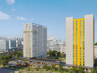 Residential complex Luxury and modern residence with a swimming pool and a conference room in a prestigious business area, Istanbul, Turkey