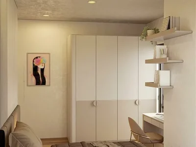 Wohnanlage New residence with swimming pools and a park close to a metro station and highways, Istanbul, Turkey